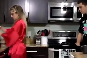 Cory Chase up the haughtiness Youthful Son Fucks his Hot Old lady up the haughtiness the Kitchen
