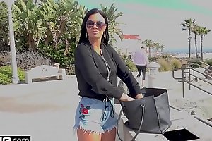 Jasmine Jae is a hot MILF respecting big tits together with a eroded clit  Put emphasize triplet broken from present at rub-down Put emphasize beach where Jasmine uncovers their way pussy broken from sensible for rub-down Put emphasize public far see!