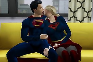 Superhero se folla a supergirl despues de derrotar a los villanos dc porn
