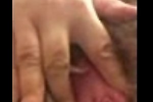 Wife using dildo and jerk off with hand