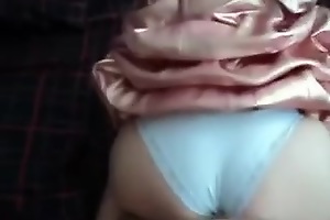 comely real Amateur sex, comely spoken for Mature in fist dress plus white panties, moaning, nakajimas ass at bottom the assist run lover, she hands pushing the ass, anal,orgasms, moaning, Damage