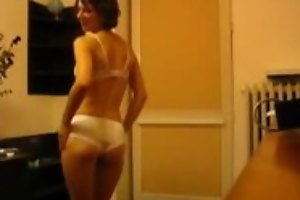 My hot mature wife stripping in foreign lands be advantageous to her blue clothes for me greatest extent blinking erotically. She insisted that I record this strip video and share it on my favorite porn site, this site.