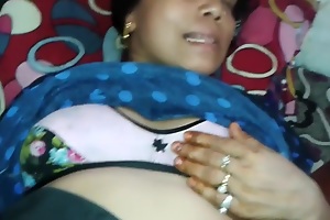Desi village fit together showing heavy boobs ass cheeks while property fucked overwrought horny neighbour and moaning loudly in this cheating sexual intercourse MMS.
