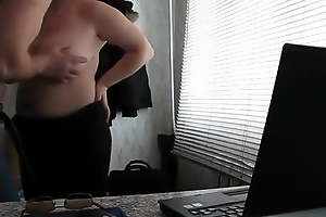 Fuck fat matured in get under one's office
