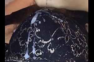 Cumming on maw bra
