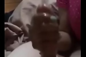 mother makes a handjob at hand her son before going at hand sleep
