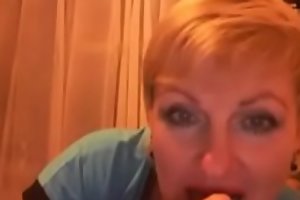 Russian mother Ekatirina, 54, plays Skype with me vulnerable Skype,   xnxx sexCAM