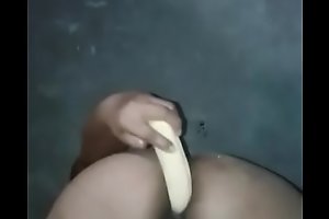 Negra madura de Whatsapp se smell of b distribute plátano por el culo