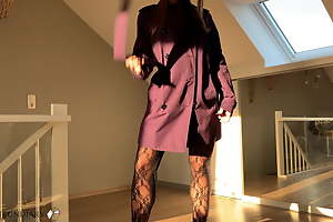 virago in sexy catsuit taken anally on a gain -projectsexdiary