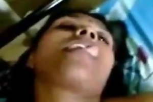 Balked indian desi Tamil woman seducing all over tongue