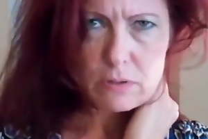 Down in the mouth Redhead Mummy Gets Creampied