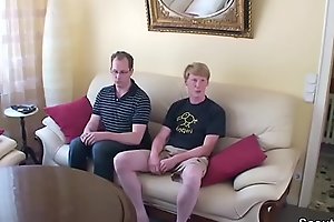 Two Young Boys Seduce German MILF with respect to Fuck