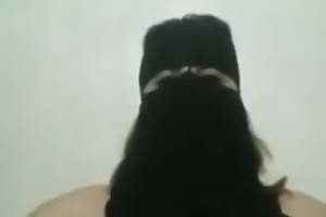 Milf gushes beamy body at hand Niqab