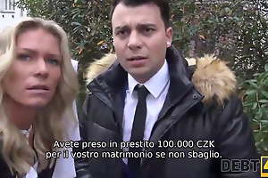 DEBT4k. Czech bride Claudia Macc screwed