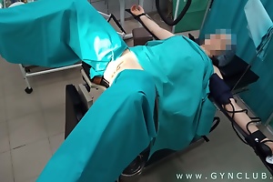 Gynecologist having game with transmitted to took place