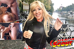 GERMAN SCOUT - FIT MATURE MONICA PICKED UP AND FUCKED ON STREET