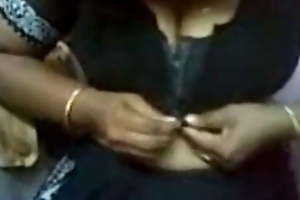 A caitiff public schoolmate having sex with his Tamil Nadu aunt