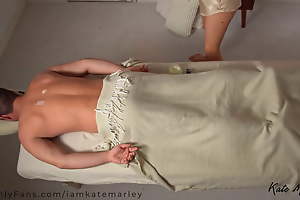 Screwing surpassing the Massage Table & Sensual Tugjob - Kate Marley