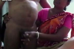 Indian Aunty all over a Saree Unsustained Dick