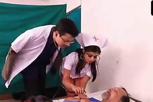 Hawt desi nurse getting fucked off out of one's mind nether doctor