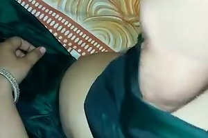 Vijaya bhabhi getting will not hear of pussy fingered and tits squeezed away from horny partner during sex foreplay in this homemade video.