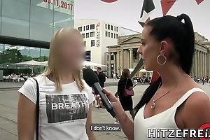 HITZEFREI German MILF finds herself a big blarney to have sexual intercourse