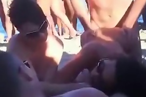 This mature untrained swinger couples had wild and derisive team fuck on the beach approach undesigned people. I got 'em on livecam to make believe this to my wife.