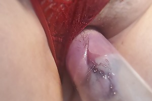 Mistress Gina Squirting in Penis – Wet crack Pump with Huge Tits 34K
