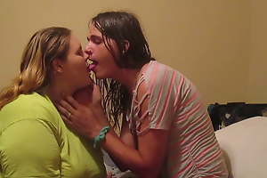 Horny Fit together Kissing & Making Out With Tongues Trans Friend