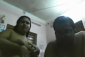 Amateur Indian Team of two Monster A Tease